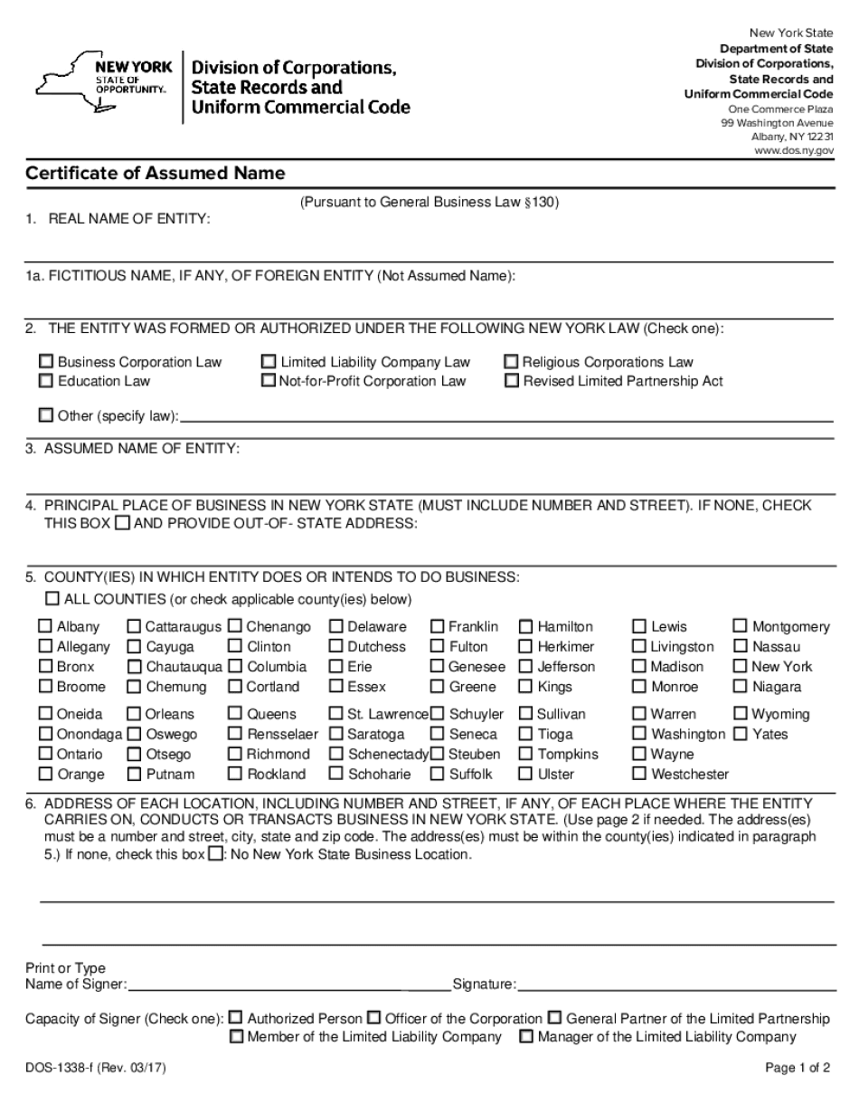  1338 F DOC Dos Ny 2017-2024