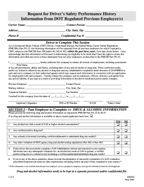 To Download PDF Driver&#039;s Safety Performance Form Gasrt Com