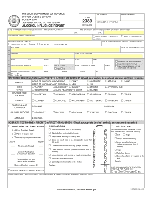  Missouri Alcohol Influence Report 2013