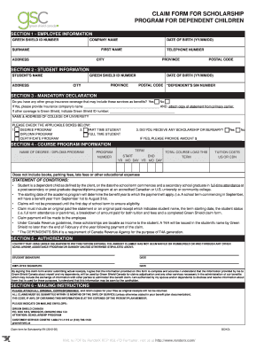  Greenshield Scholarship 2012