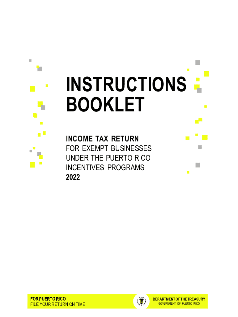  Puerto Rico Exempt Businesses Income Tax Return 2022-2026