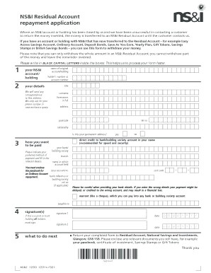 Nsandi Residual Account  Form