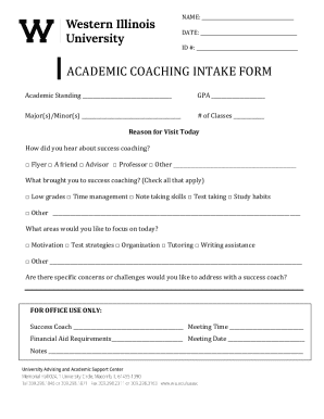 Coaching Intake Form