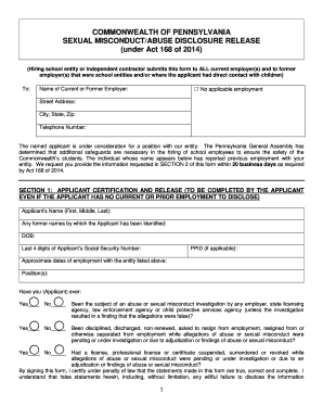 Act 168 Form