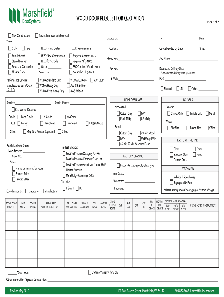 Get and Sign Lumber Quote Template 2010-2022 Form