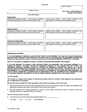 Form 15d Ontario