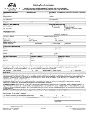  Building Permit Application BF03 2017-2024