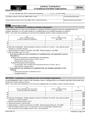 Arizona Form 321 Credit for Contributions to Charities that Provide Assistance to the Working Poor