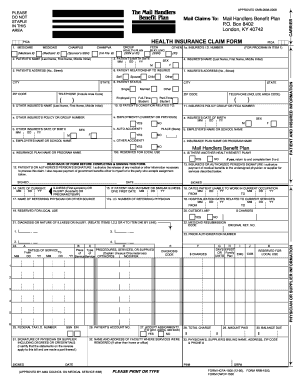 Mail Handlers Claims Address  Form