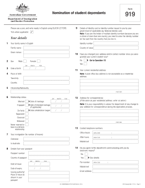 919 Form