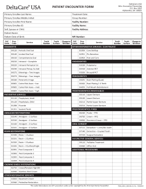 Dental Superbill  Form