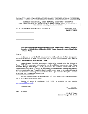 Saras Dairy Bima Yojana Hospital List  Form