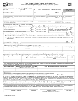 Texas Women S Health Program Application Form the Texas Women S Health Program Provides an Annual Exam, Health Screenings, Treat