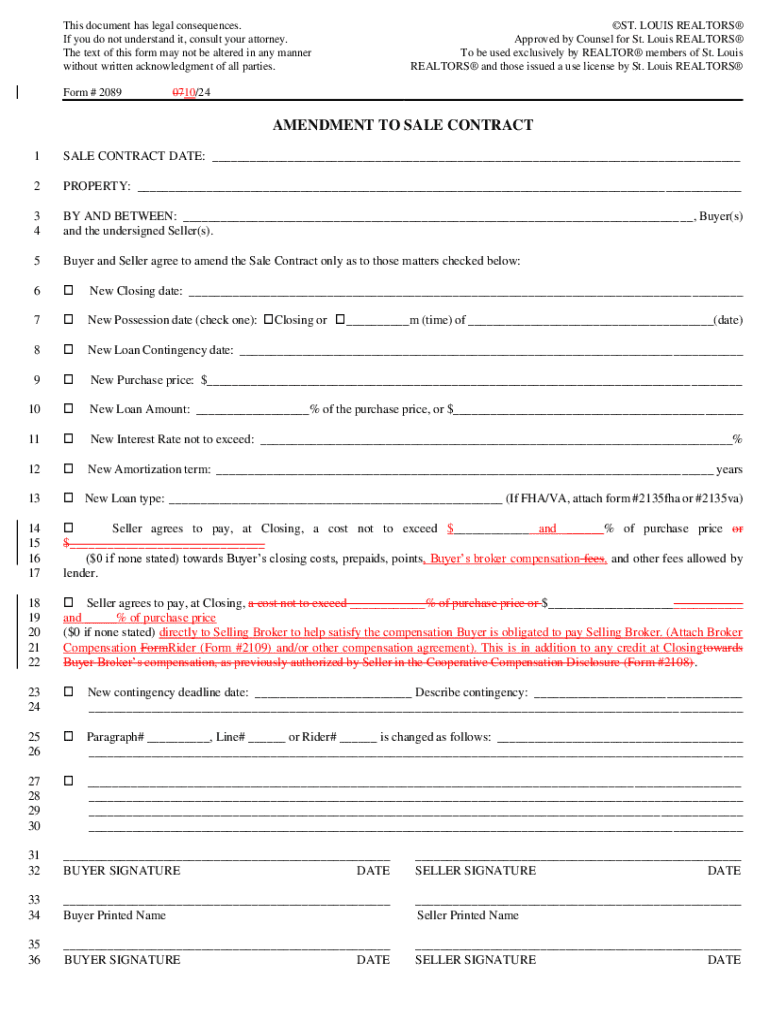  Amendment to Sale Contract 2024-2026