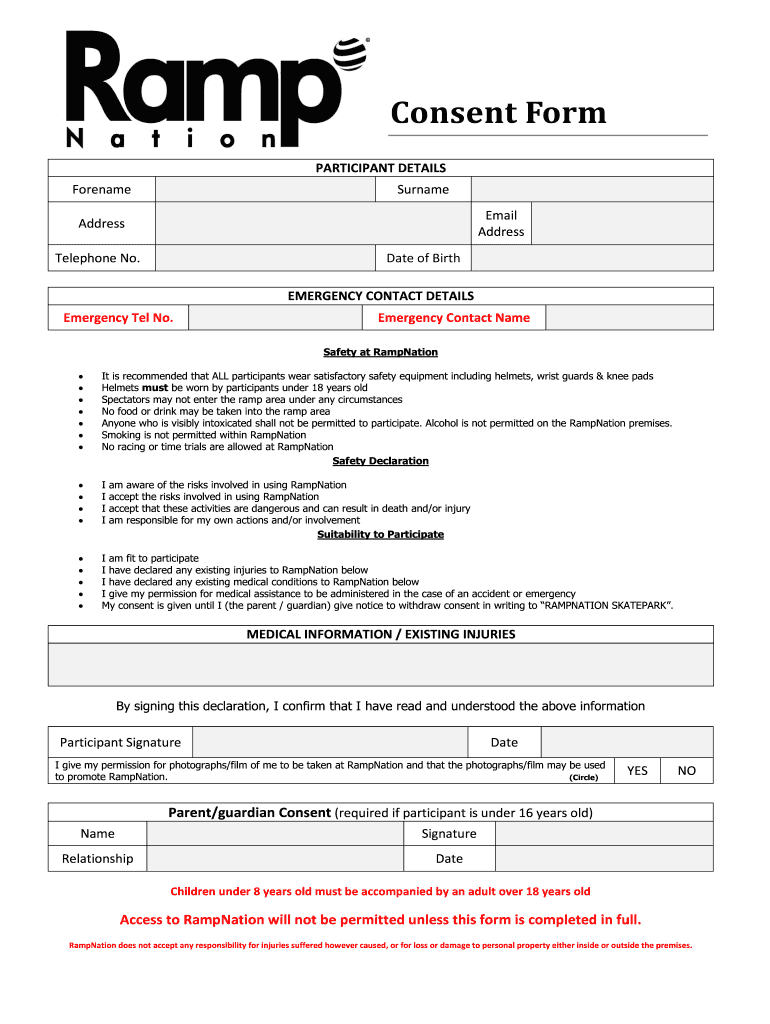 Rampnation Consent Form