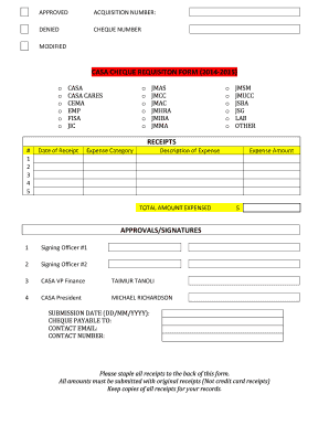 CASA CHEQUE REQUISITION FORM 1 CASA CASAJMSB Casajmsb