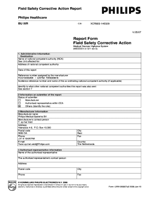 Safety Corrective Action Form