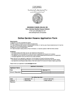 Kardanhasanah Dallas  Form