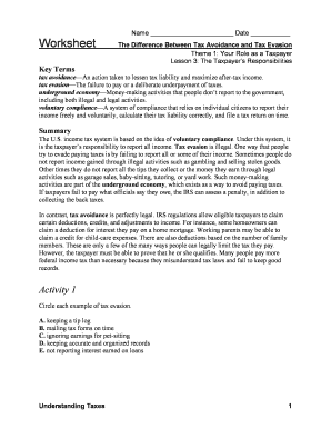 Internal Revenue Service Tax Form