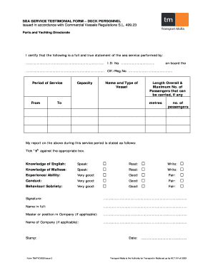 Testimonial Form