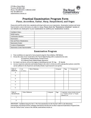 Rcm Program Form
