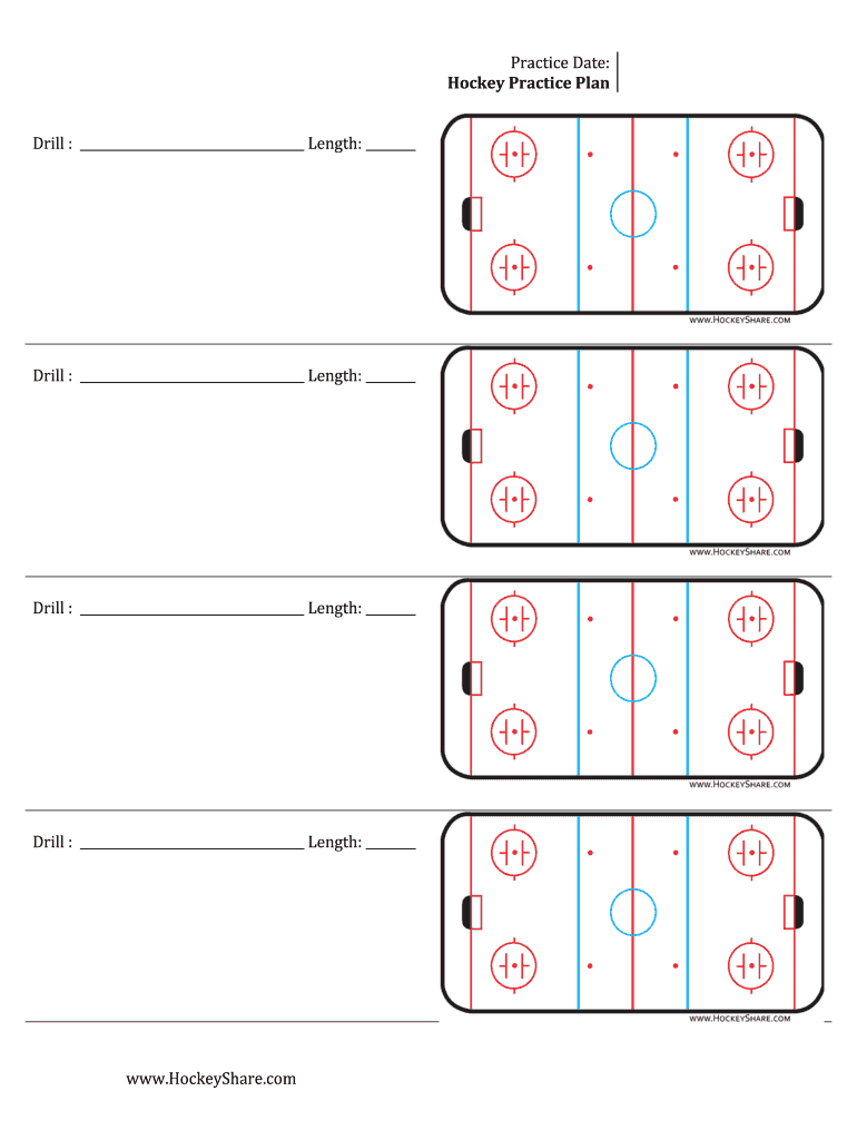 Hockey Practice Plan Template  Form