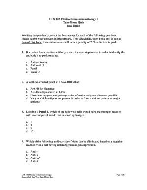 Immunohematology Questions and Answers PDF  Form