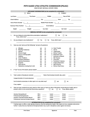 Psuac Utah  Form