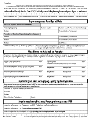 Application Form in Tagalog