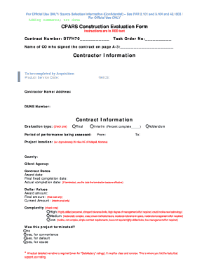 Cpars Template  Form