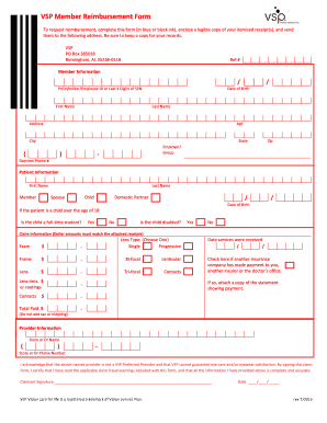 Vsp Claim Form Printable