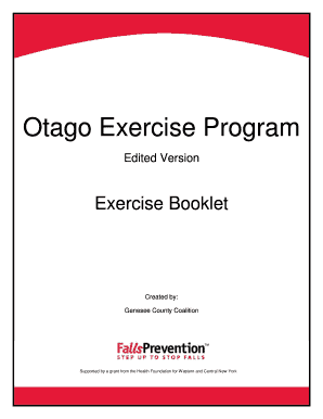 Otago Exercise Program Printable  Form