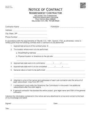  Oklahoma Tax Commison Form Bt 175 2015