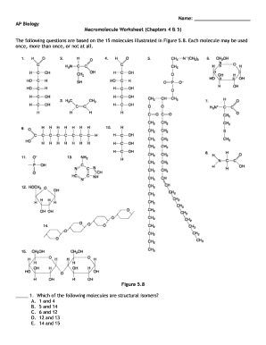 The Following Question is Based on the 15 Molecules Illustrated in the Figures  Form