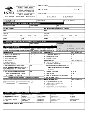 Lab Requisition  Form