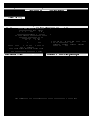 Chicago Residential Lease  Form
