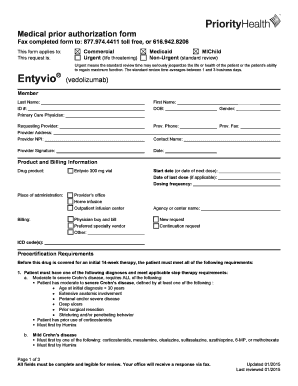 Priority Health Prior Authorization Form PDF