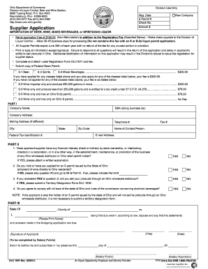  Ohio Application Dlc 1551 Form 2011