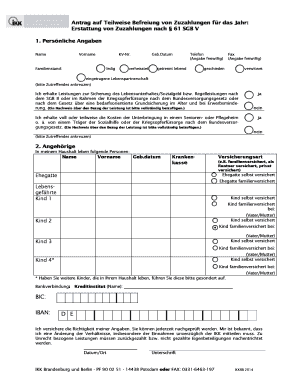 Ikk Classic Zuzahlungsbefreiung Formular PDF