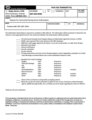 Vha Fax Transmittal 10 0114  Form