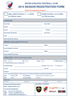 PDF Application Form River Plate Academy Australia