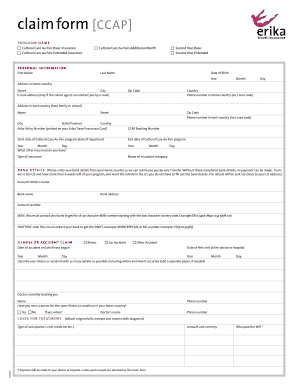 Travel Insurance Claim Form