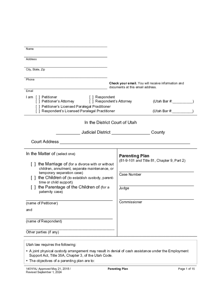 Parenting Plan 2024-2025
