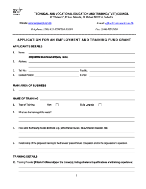 Tvet Application Form PDF