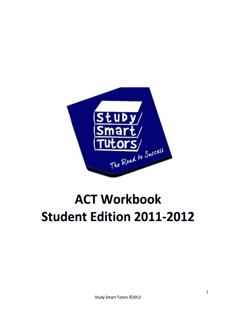 Study Smart Tutors Act Workbook  Form