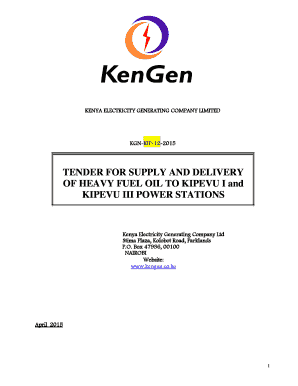 Search Kengen Tenderers Form