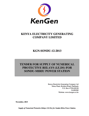 Kengen Sondu Miriu Address  Form