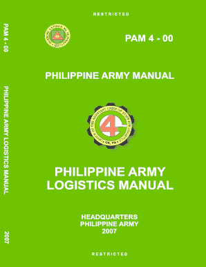 Philippine Army Logistics Manual  Form