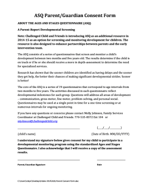 Asq Consent Form