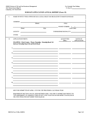 Ohio Natural Resources  Form